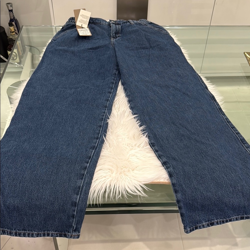 Massimo Dutti Blue Flare & Wide Leg Jeans